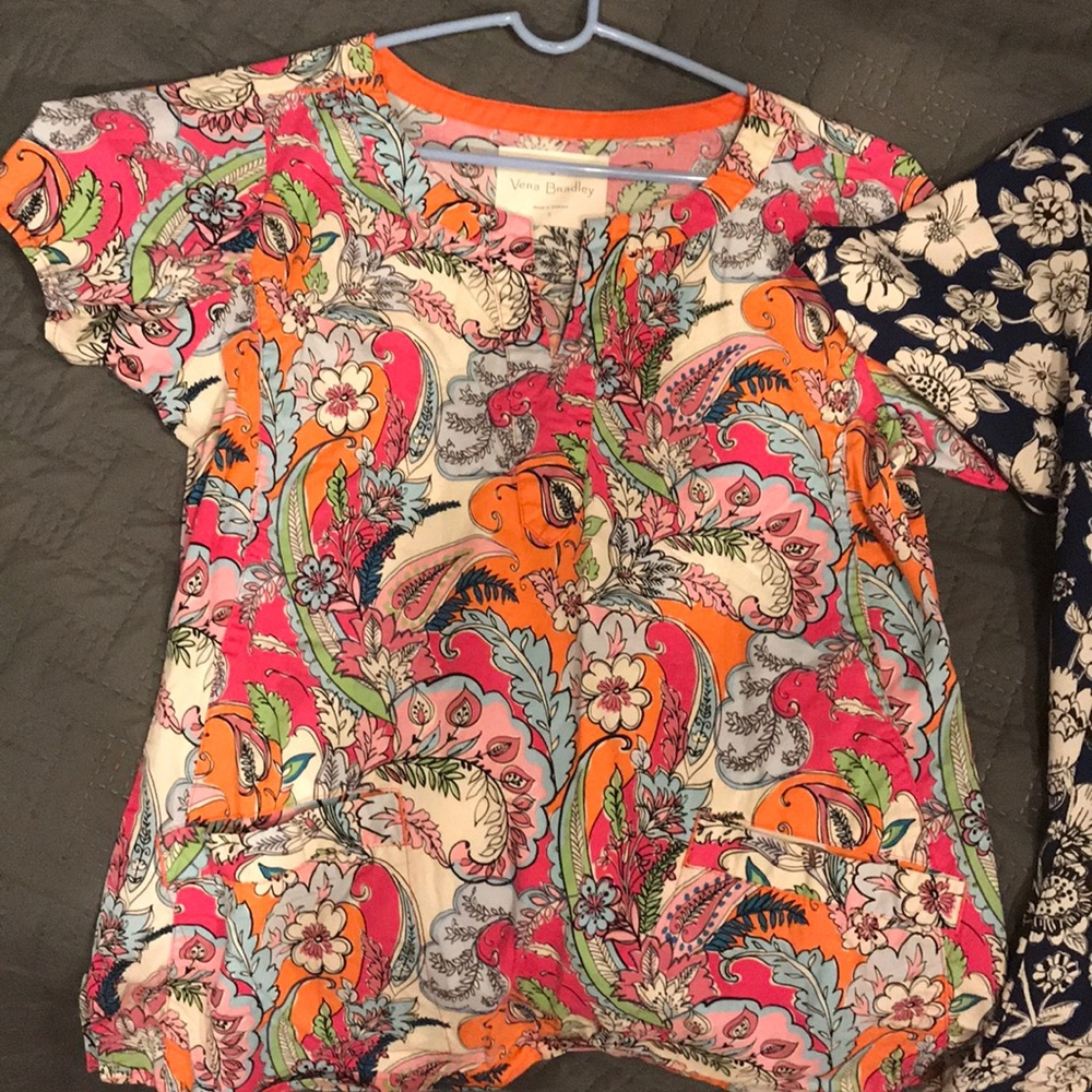 Vera Bradley Scrub tops $12 per top or $32 for 3